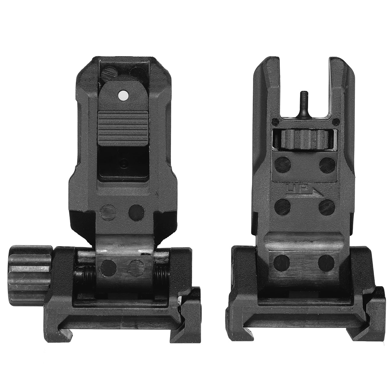 MadBull / Strike Industries Polymer Back-Up Low-Profile Flip-Up Zielvisier-Set f. 20 - 22 mm Schienen schwarz Bild 2