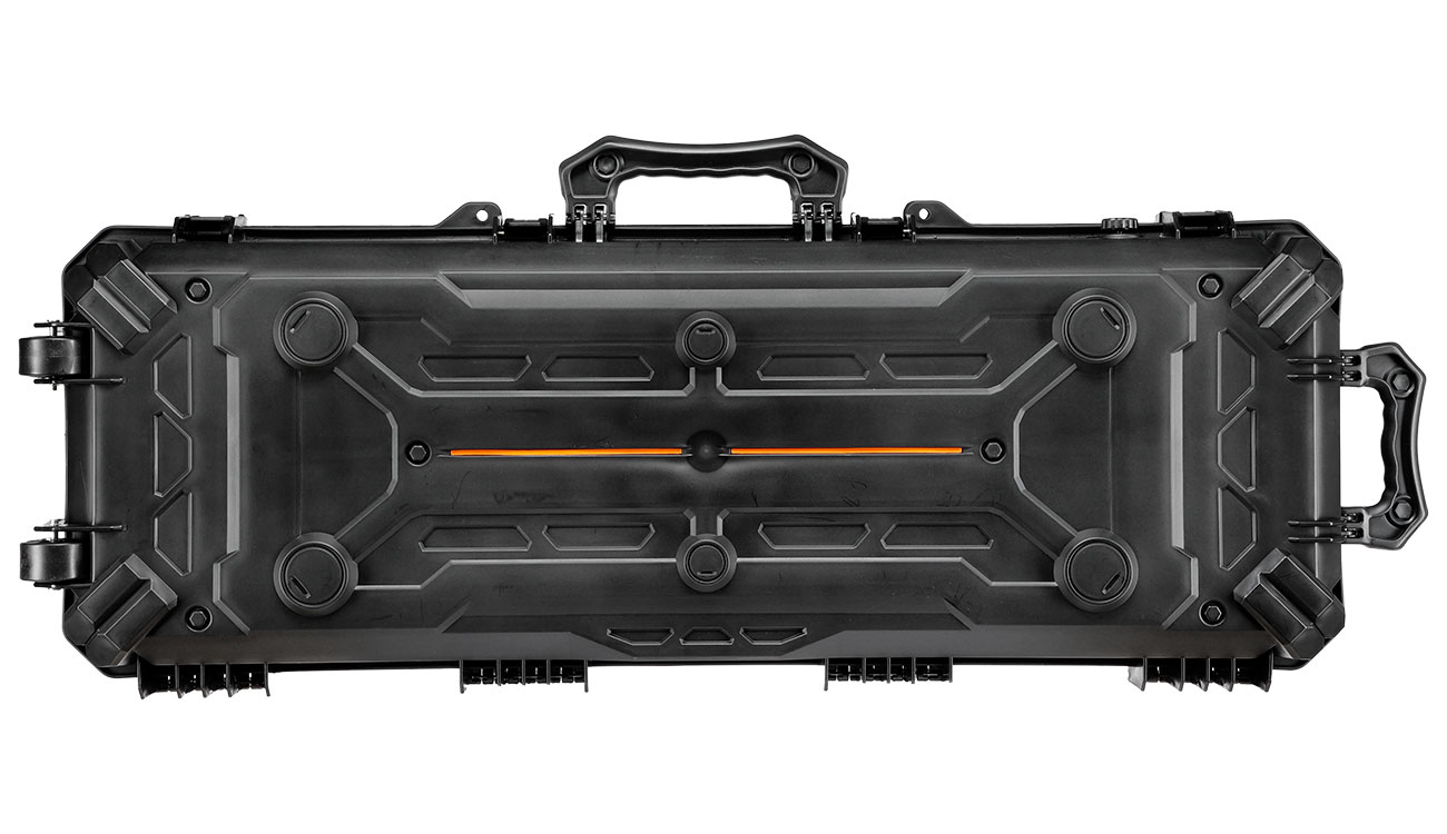 WoSport WST Tactical Rifle Case Waffenkoffer / Trolley 102 x 32,5 x 9 cm Cubed-Schaumstoff IPX7 schwarz Bild 3