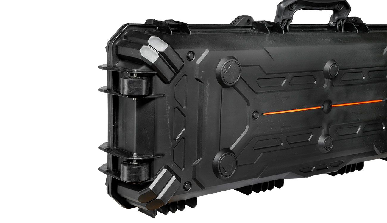 WoSport WST Tactical Rifle Case Waffenkoffer / Trolley 102 x 32,5 x 9 cm Cubed-Schaumstoff IPX7 schwarz Bild 8