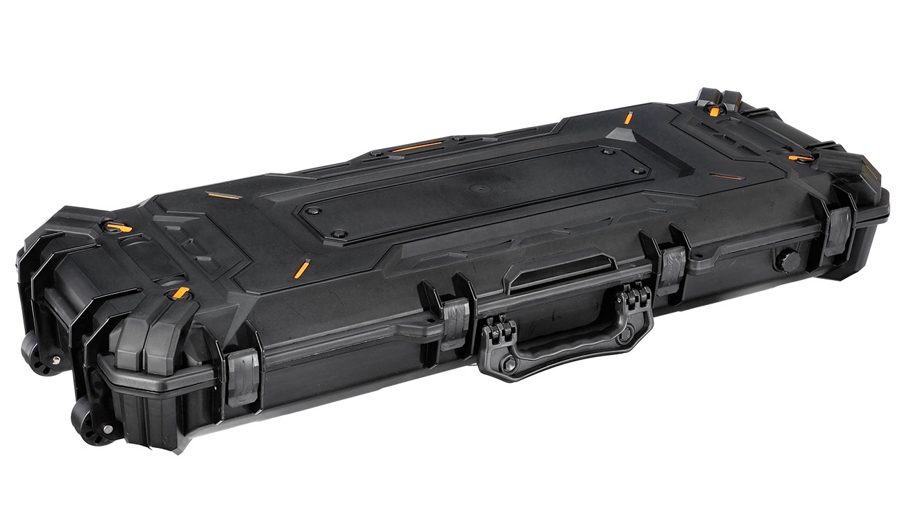 WoSport WST Tactical Rifle Case Waffenkoffer / Trolley 102 x 32,5 x 9 cm Cubed-Schaumstoff IPX7 schwarz Bild 9