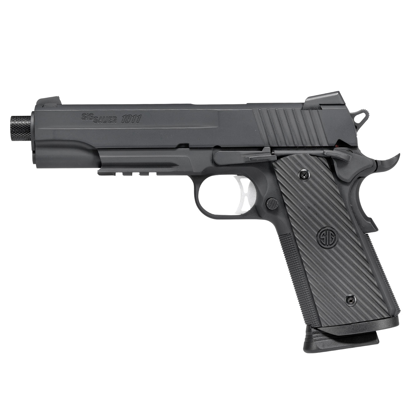 KWC Sig Sauer ProForce 1911 Tacops Vollmetall CO2 BlowBack 6mm BB schwarz Bild 1
