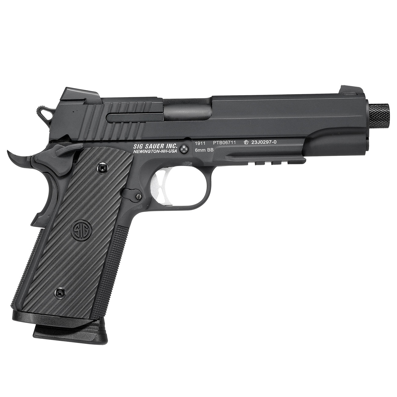 KWC Sig Sauer ProForce 1911 Tacops Vollmetall CO2 BlowBack 6mm BB schwarz Bild 3