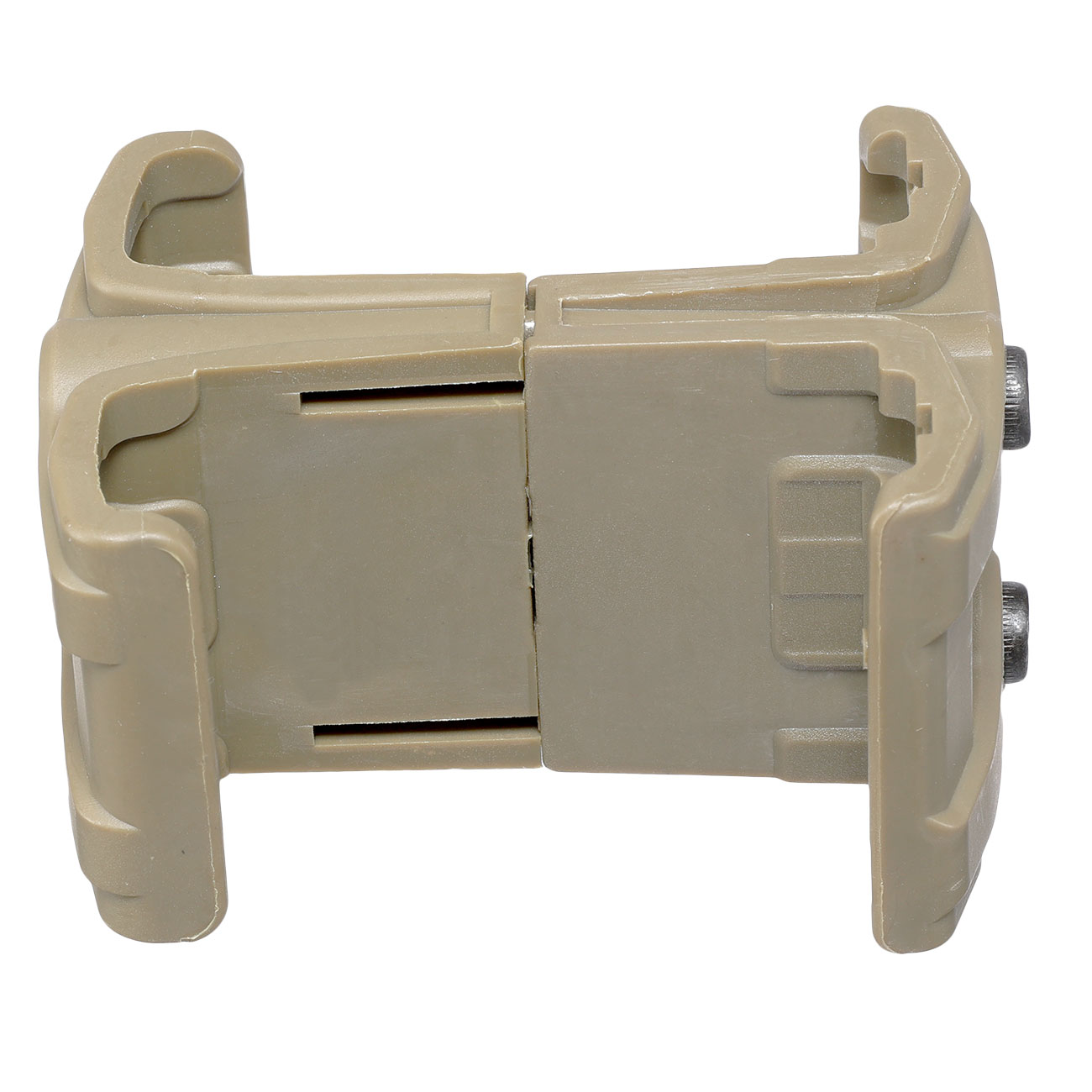 WoSport M4 / M16 / AR15 Polymer Dual-Magazinklammer / Mag Coupler tan Bild 3