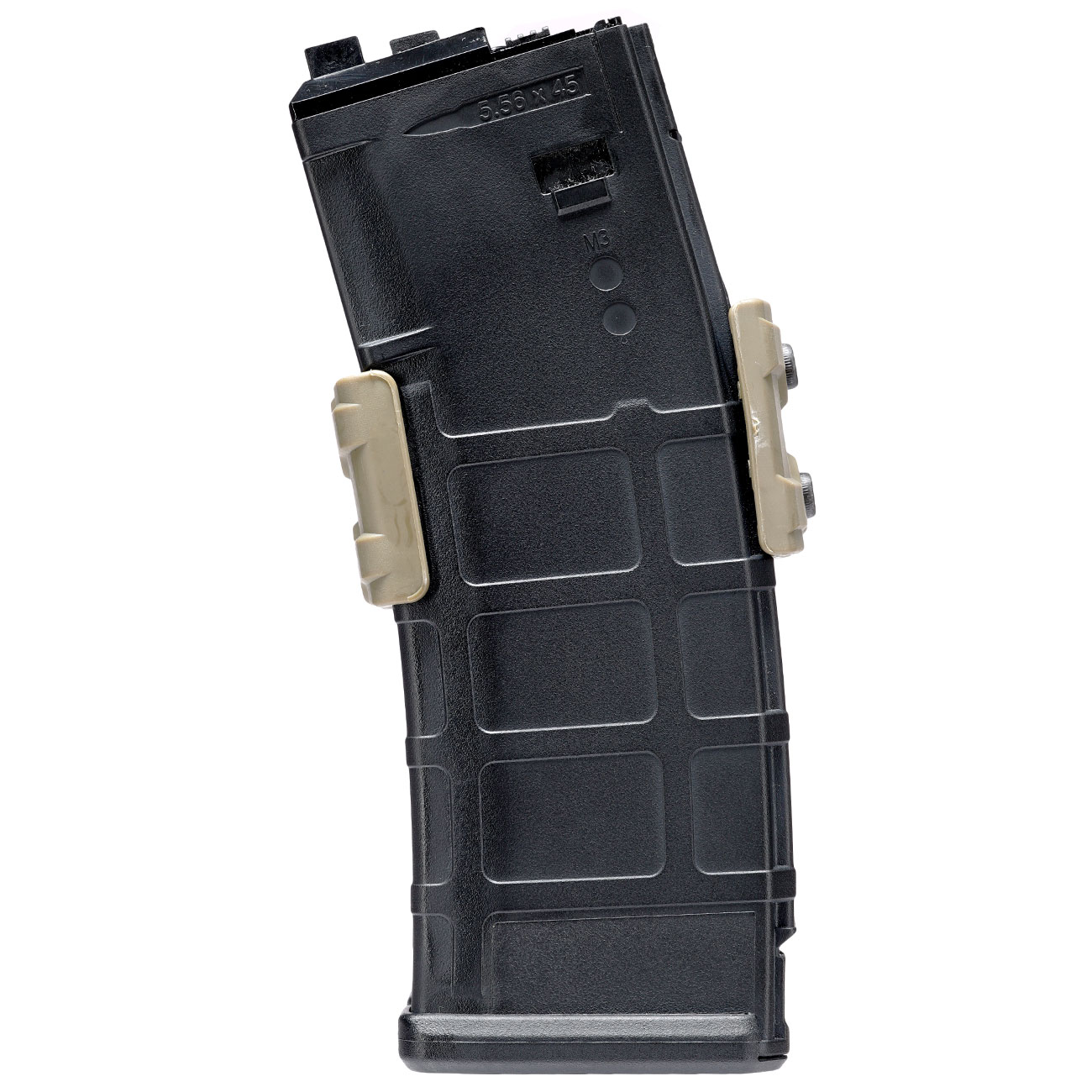WoSport M4 / M16 / AR15 Polymer Dual-Magazinklammer / Mag Coupler tan Bild 5