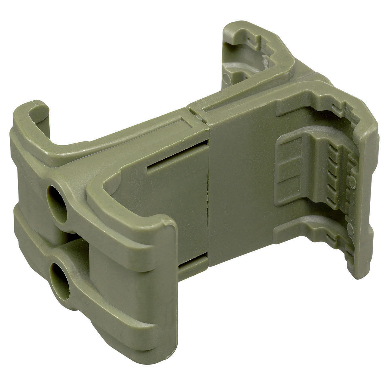 WoSport M4 / M16 / AR15 Polymer Dual-Magazinklammer / Mag Coupler oliv