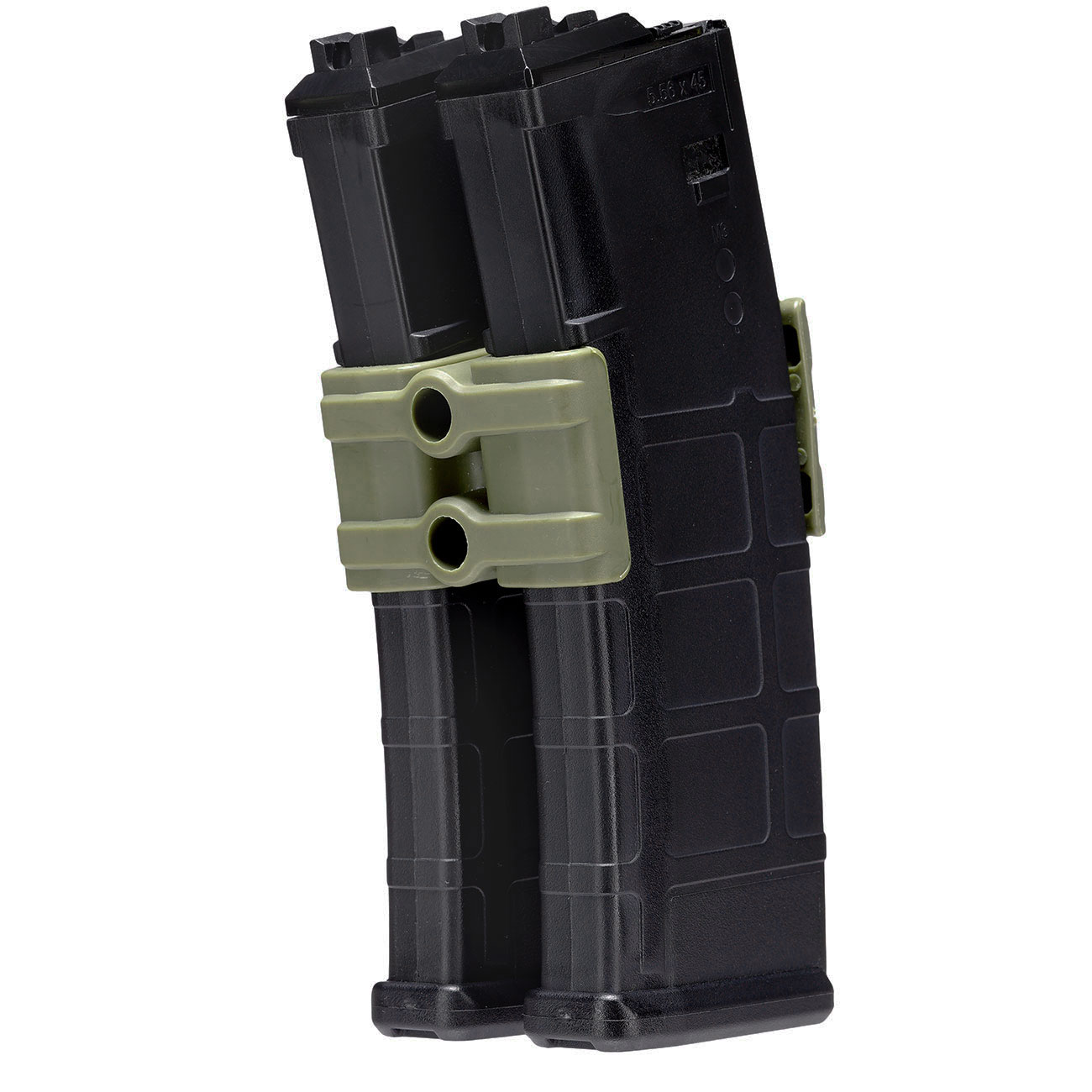 WoSport M4 / M16 / AR15 Polymer Dual-Magazinklammer / Mag Coupler oliv Bild 4