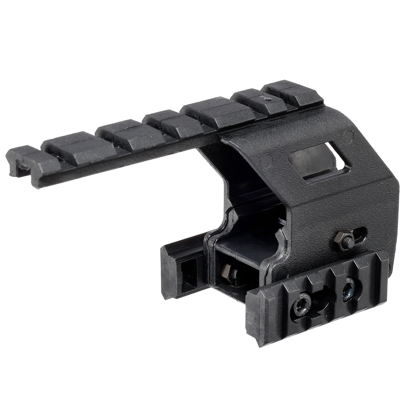 WoSport Polymer 21mm Universal Rail Montage f. G17 / G18 / G19 Pistolen schwarz Bild 2
