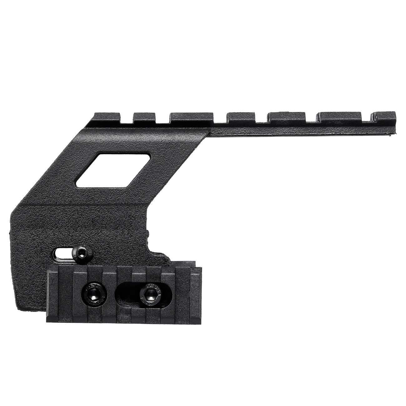 WoSport Polymer 21mm Universal Rail Montage f. G17 / G18 / G19 Pistolen schwarz Bild 4