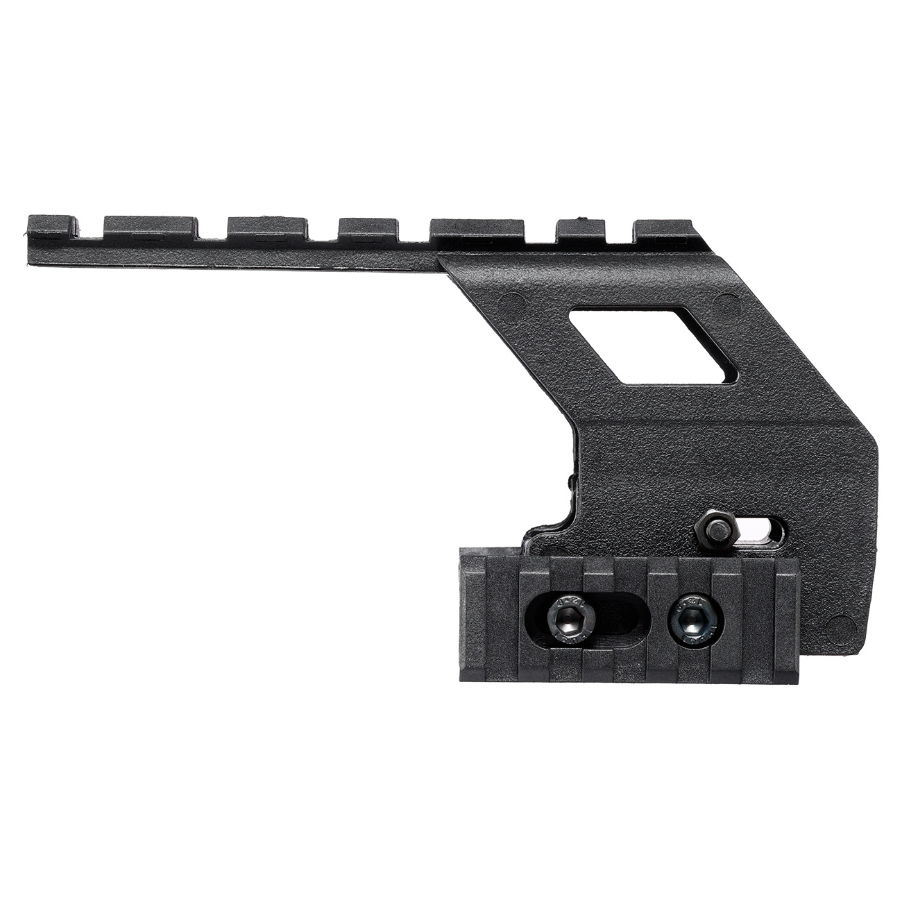 WoSport Polymer 21mm Universal Rail Montage f. G17 / G18 / G19 Pistolen schwarz Bild 5