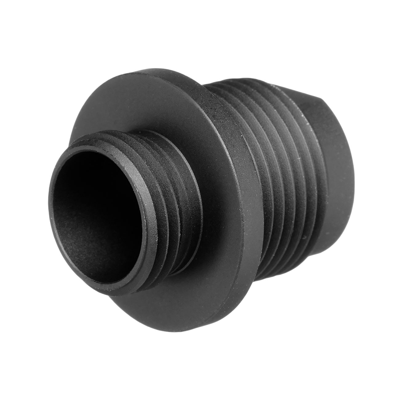 Modify Aluminium Schalldmpferadapter f. Pistolen 11mm+ Innengewinde auf 14mm- Auengewinde schwarz