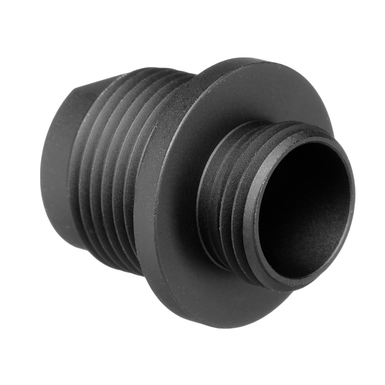 Modify Aluminium Schalldmpferadapter f. Pistolen 11mm+ Innengewinde auf 14mm- Auengewinde schwarz Bild 1