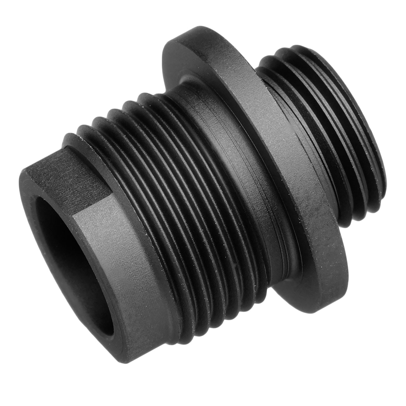 Modify Aluminium Schalldmpferadapter f. Pistolen 11mm+ Innengewinde auf 14mm- Auengewinde schwarz Bild 2