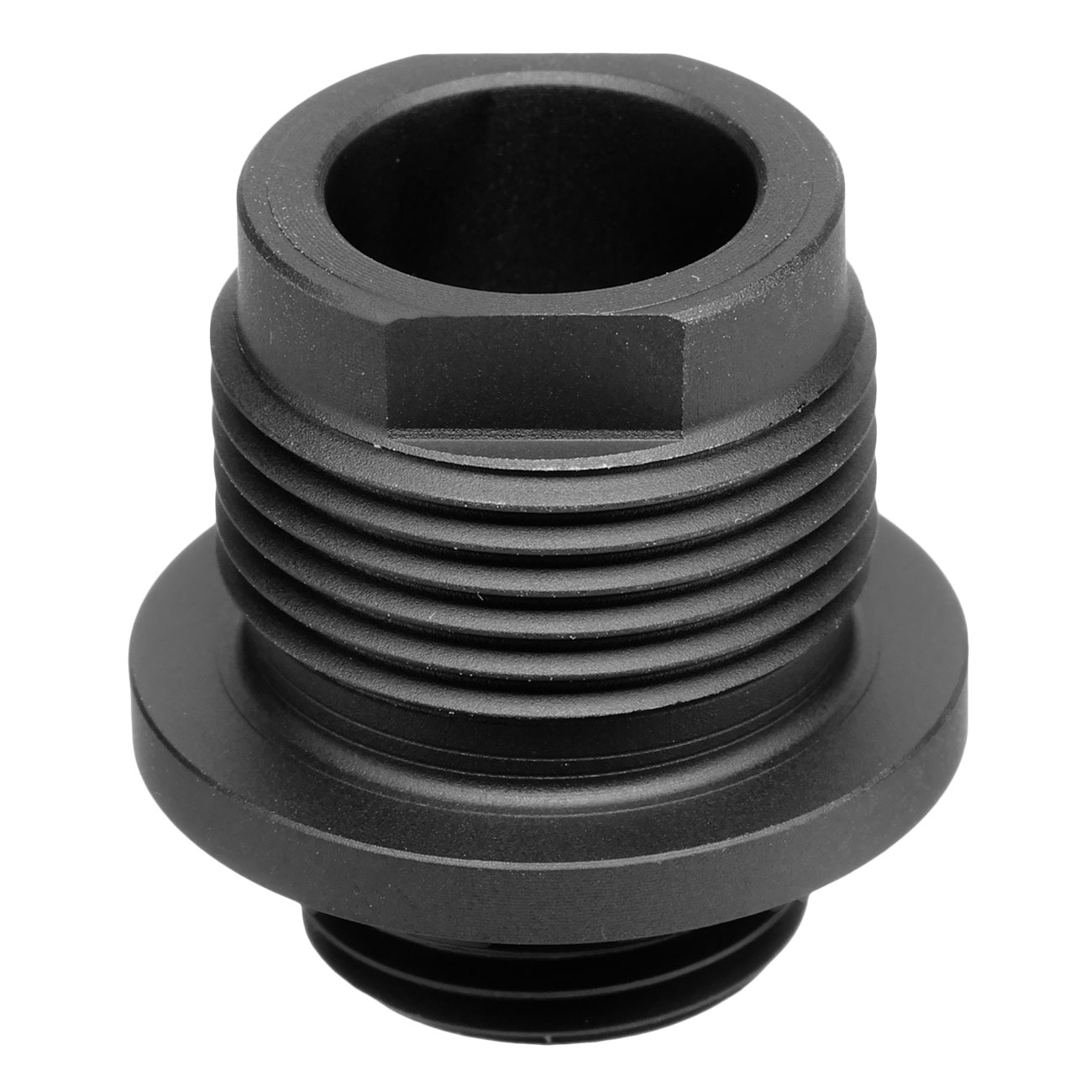 Modify Aluminium Schalldmpferadapter f. Pistolen 11mm+ Innengewinde auf 14mm- Auengewinde schwarz Bild 5
