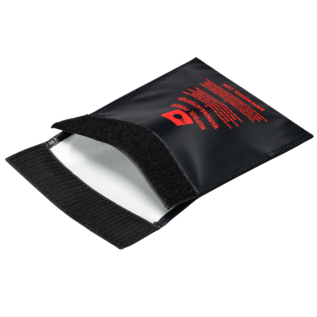 Nuprol LiPo Safety Bag Medium 18 x 23cm Feuerfeste Sicherheitstasche schwarz Bild 3