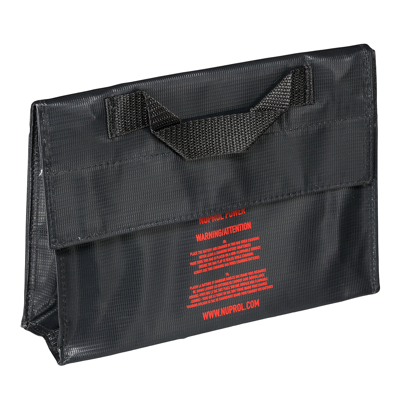 Nuprol LiPo Safety Storage Bag 24,0 x 6,4 x 1,8 cm Feuerfeste Sicherheitstasche schwarz