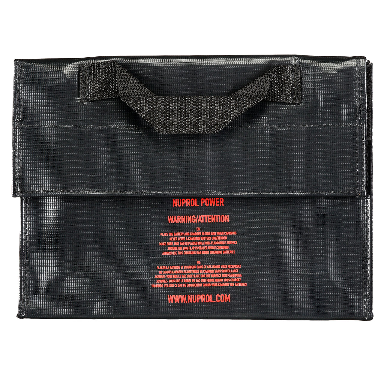 Nuprol LiPo Safety Storage Bag 24,0 x 6,4 x 1,8 cm Feuerfeste Sicherheitstasche schwarz Bild 1