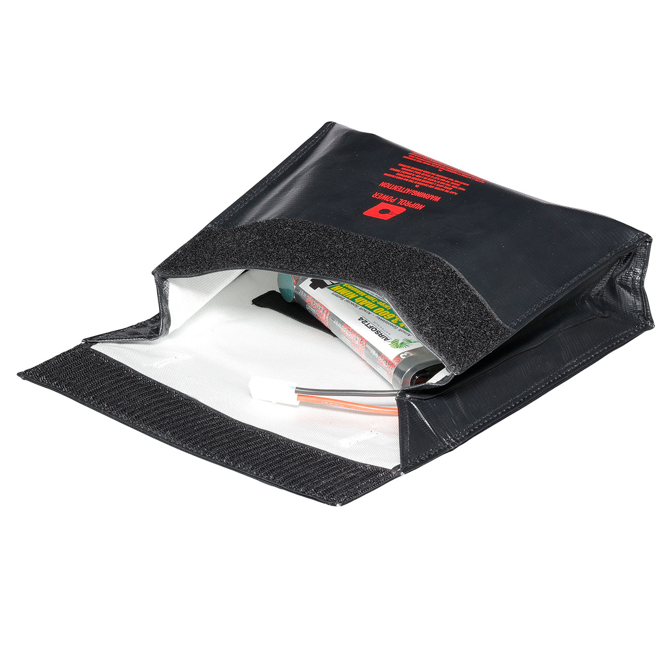 Nuprol LiPo Safety Storage Bag 24,0 x 6,4 x 1,8 cm Feuerfeste Sicherheitstasche schwarz Bild 6