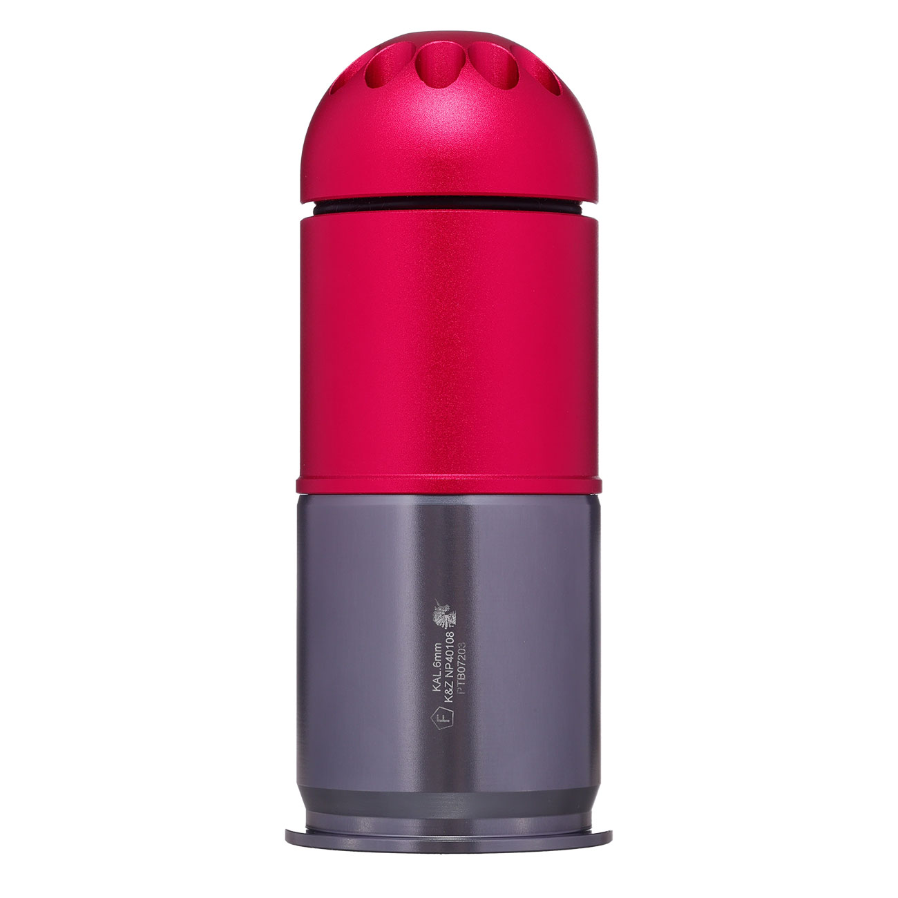 Nuprol 40mm Vollmetall Hlse / Einlegepatrone f. 108 6mm BBs rot Bild 3