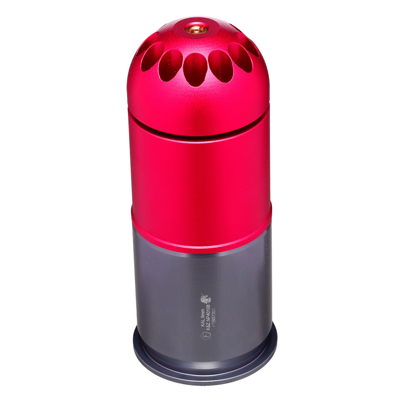 Nuprol 40mm Vollmetall Hlse / Einlegepatrone f. 108 6mm BBs rot Bild 4