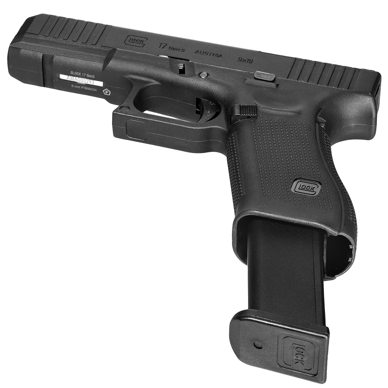 Glock 17 Gen. 5 MOS Airsoft CNC Aluminiumschlitten GBB 6mm BB schwarz Bild 5