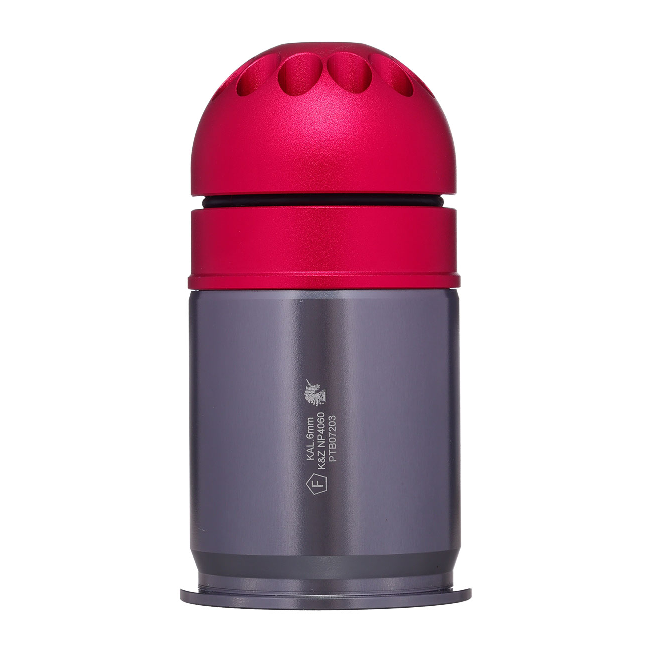 Nuprol 40mm Vollmetall Hlse / Einlegepatrone f. 60 6mm BBs rot - 3 Stck Bild 4