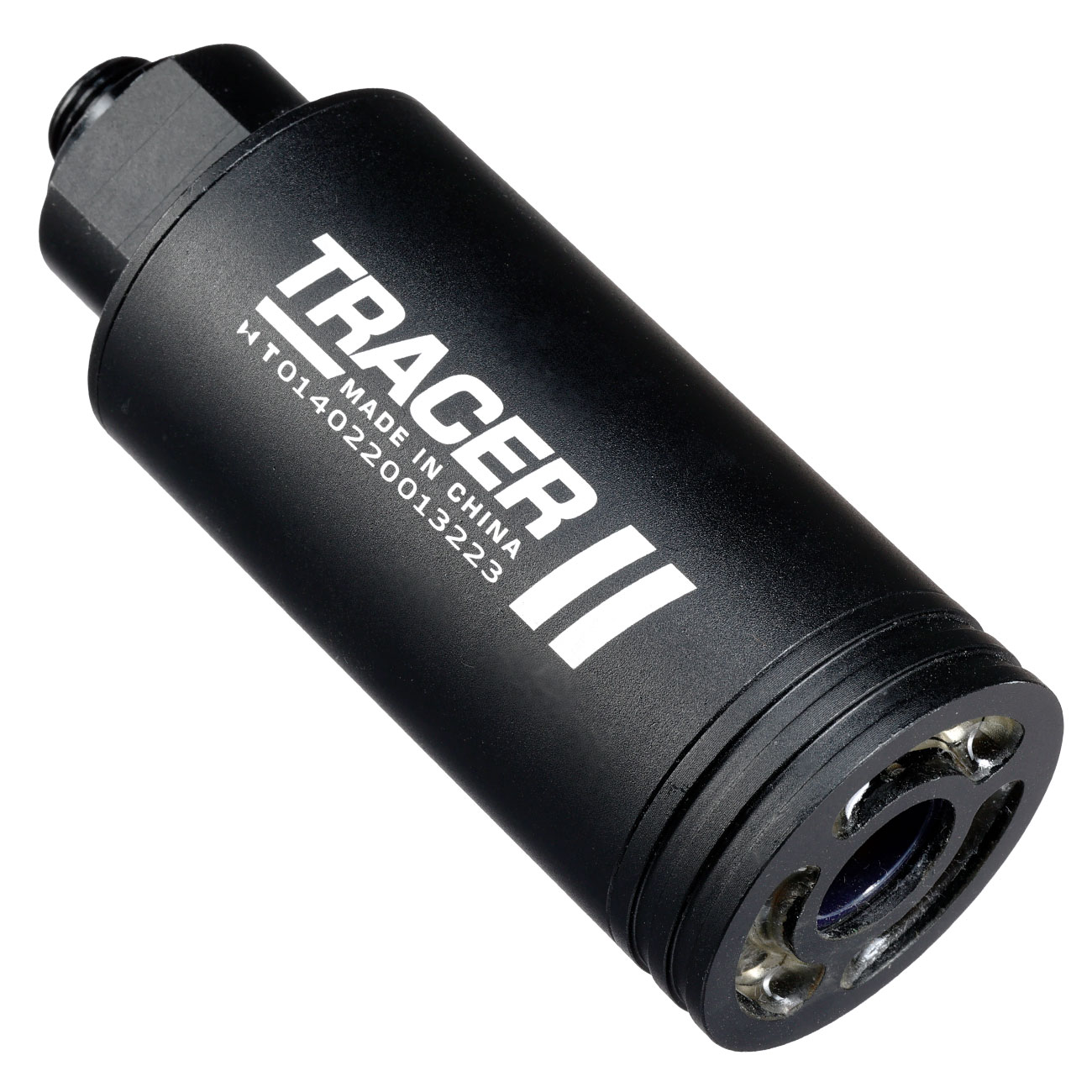 WoSport Spitfire Compact Aluminium Tracer / Flasher inkl. integriertem Akku 14mm- / 11mm+ schwarz Bild 1