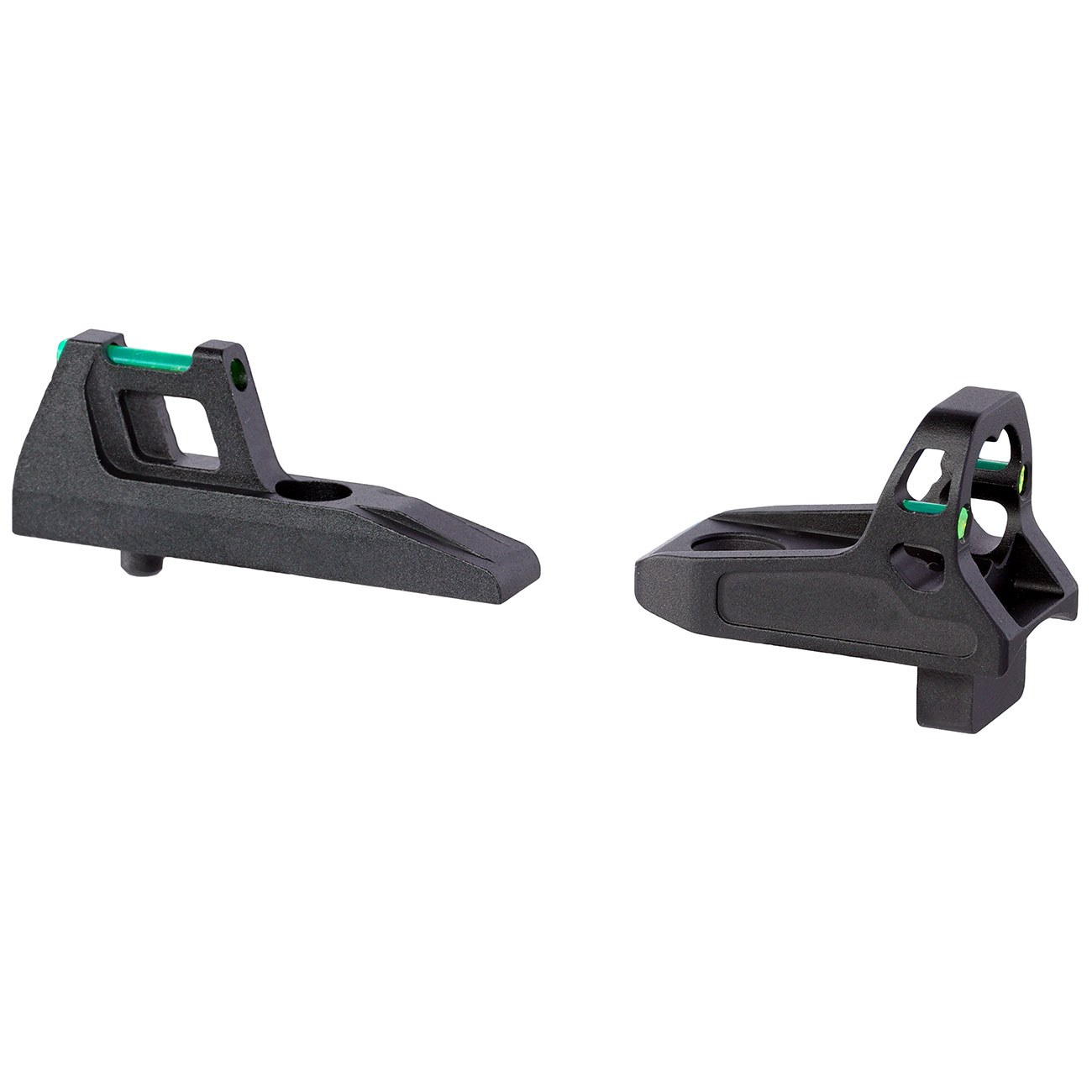 Narcos Airsoft CNC Aluminium Ghost Ring Fiber-Optik Visier Set f. AAP-01 GBB Pistolen schwarz Bild 3