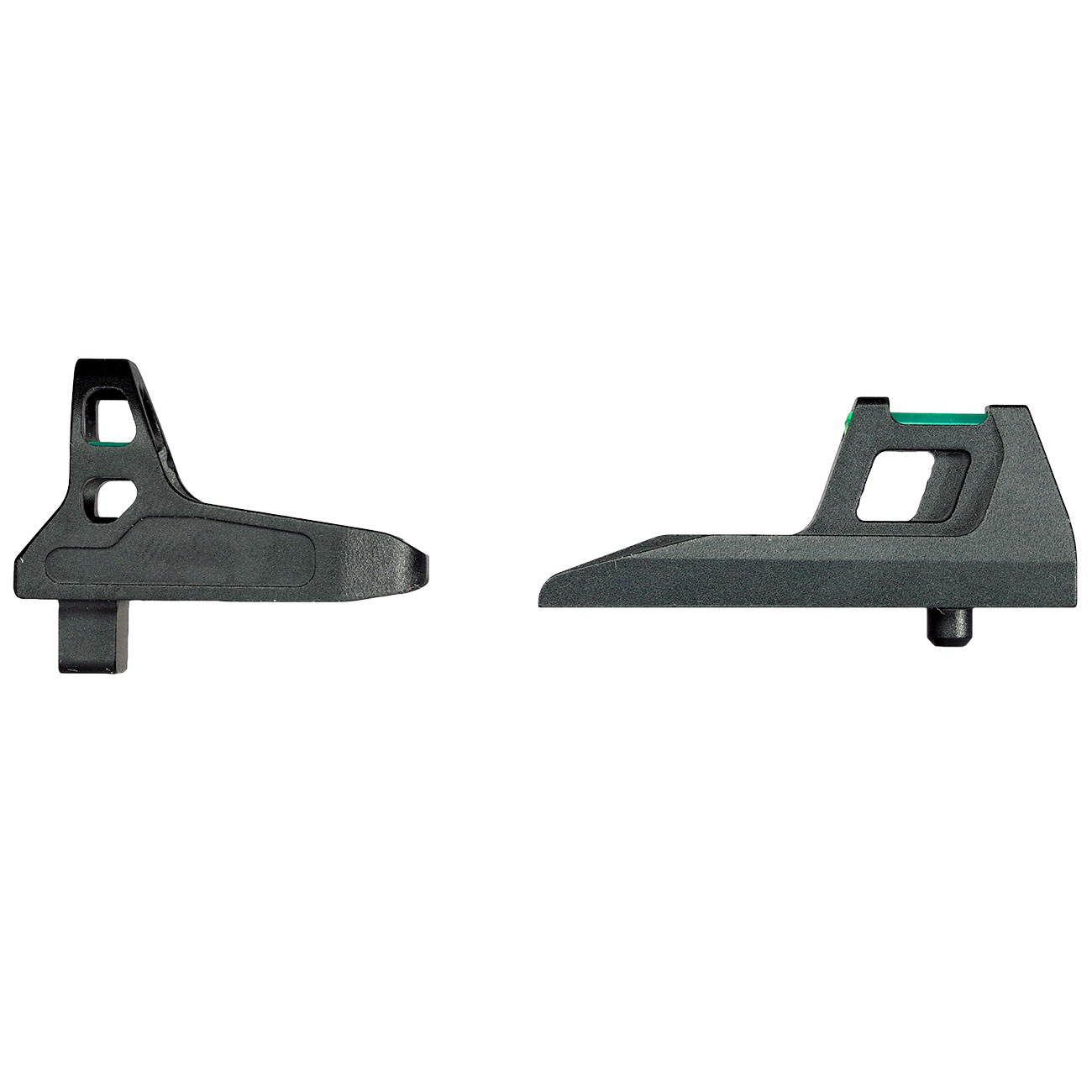 Narcos Airsoft CNC Aluminium Ghost Ring Fiber-Optik Visier Set f. AAP-01 GBB Pistolen schwarz Bild 5