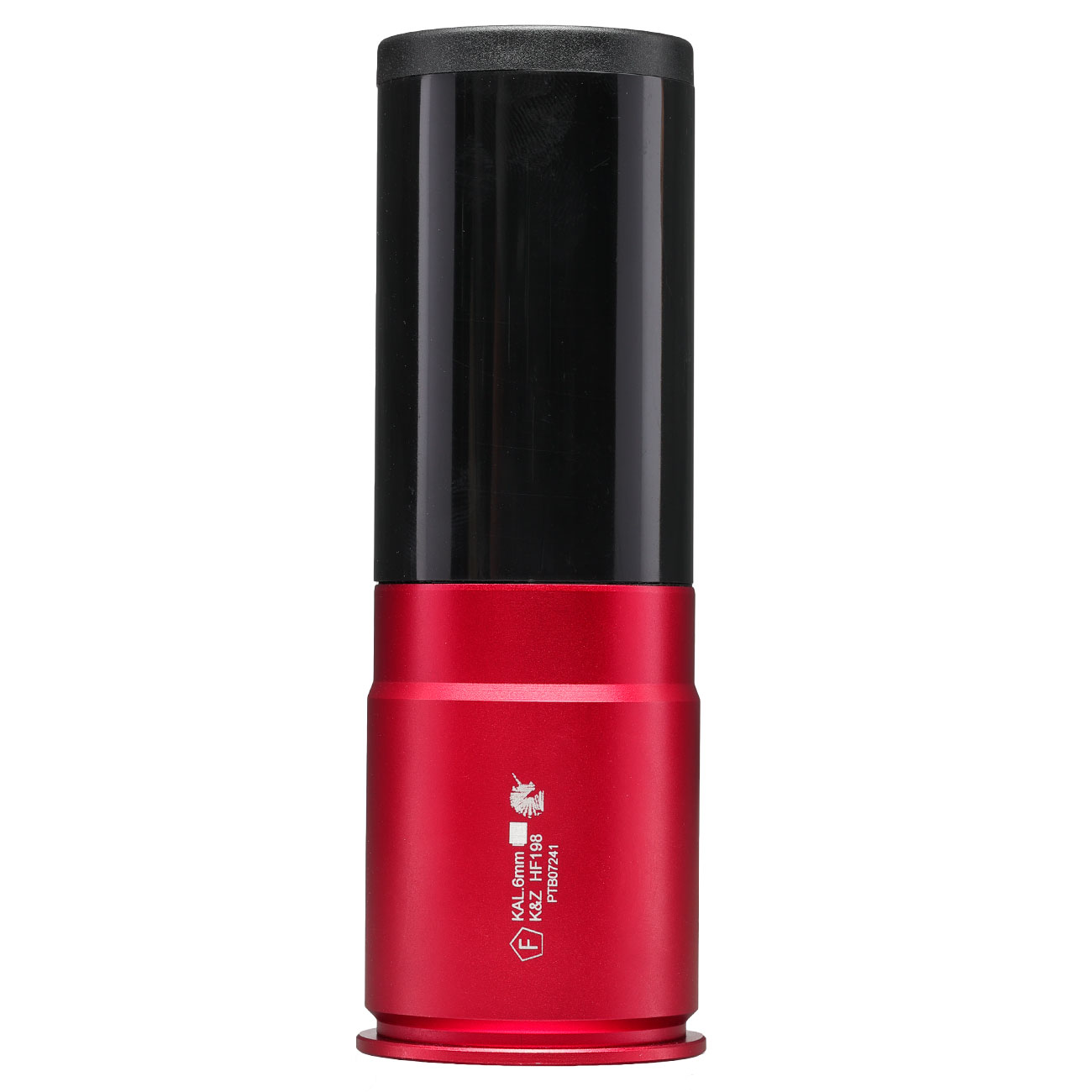 APS Hellfire 40mm Vollmetall Hlse / Einlegepatrone f. 198 6mm BBs rot / schwarz Bild 5