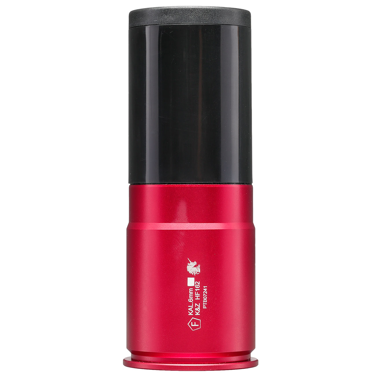 APS Hellfire 40mm Vollmetall Hlse / Einlegepatrone f. 162 6mm BBs rot / schwarz Bild 5