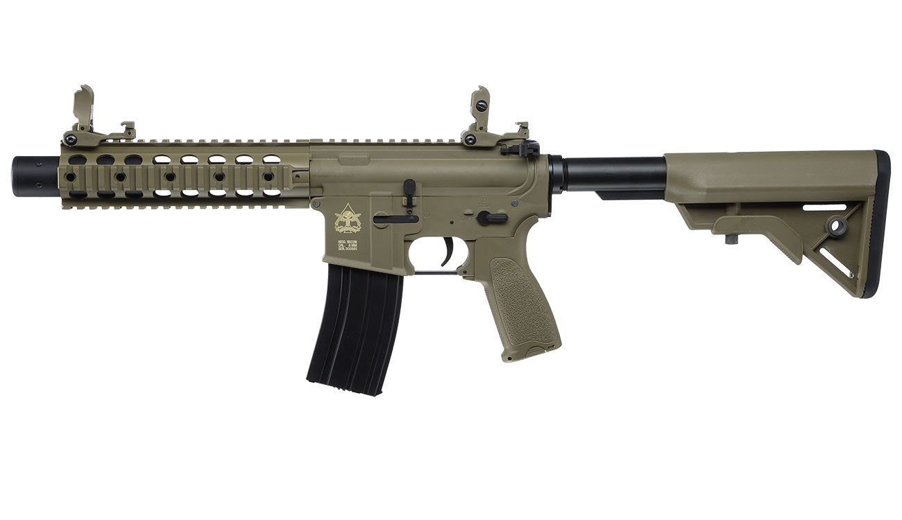 Evolution Airsoft Recon UX 9 Silent Ops Carbontech S-AEG 6mm BB Tan Bild 1