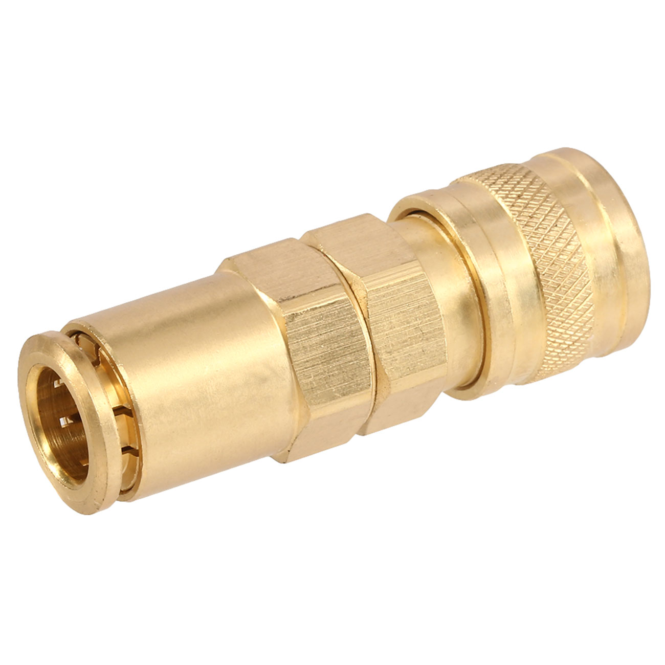 BalystiK QD Fitting weiblich mit 8mm Macroline HPA-Adapter gold - US Version
