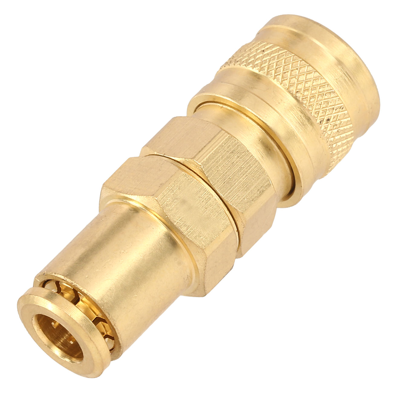 BalystiK QD Fitting weiblich mit 6mm Macroline HPA-Adapter gold - US Version