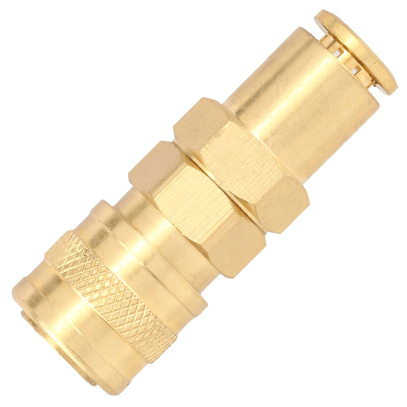 BalystiK QD Fitting weiblich mit 6mm Macroline HPA-Adapter gold - US Version Bild 2