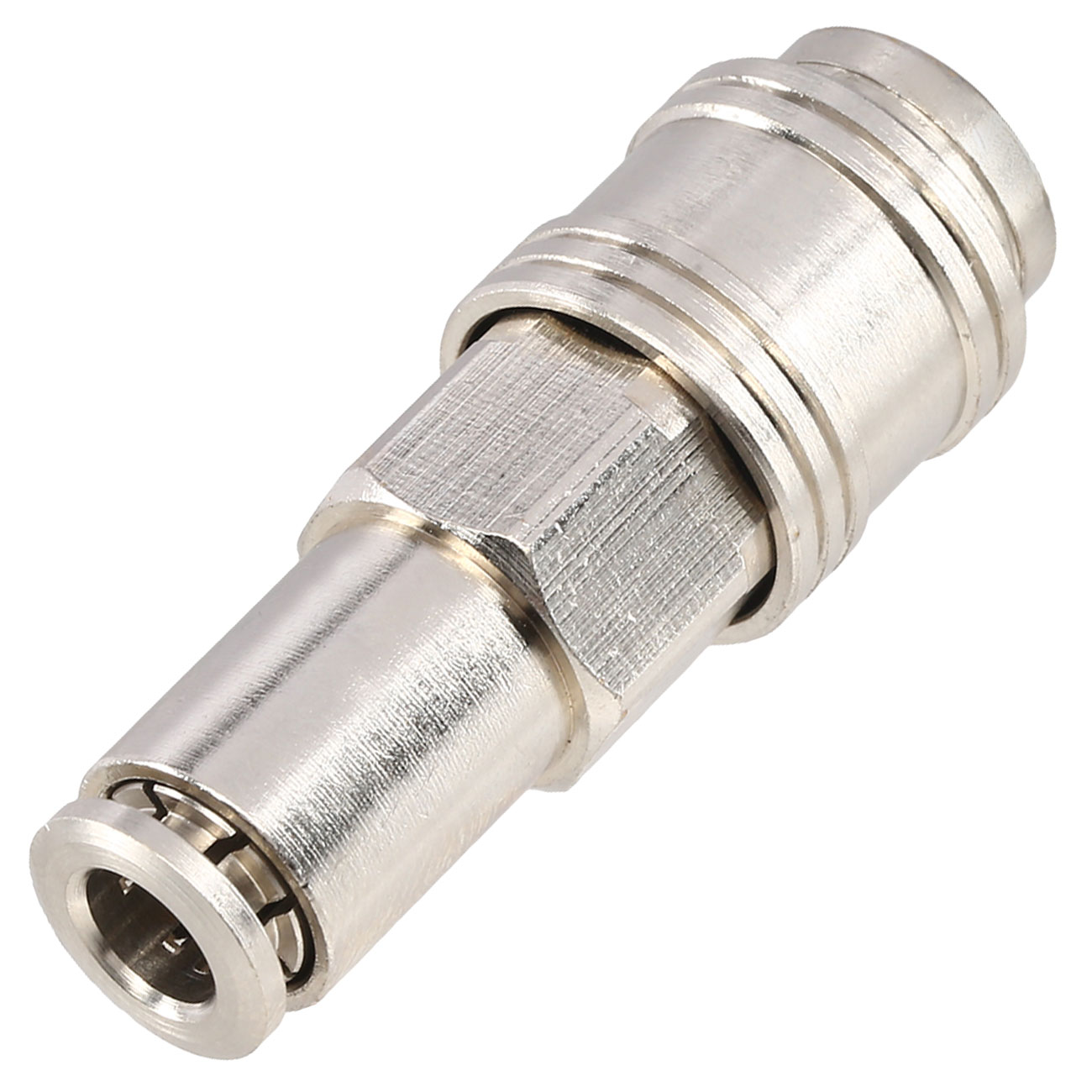 BalystiK QD Fitting weiblich mit 6mm Macroline HPA-Adapter silber - EU Version