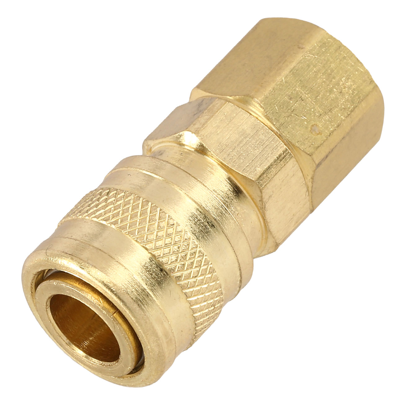 BalystiK QD Fitting weiblich mit HPA-Adapter 1/8 Zoll NPT Gewinde gold - US Version