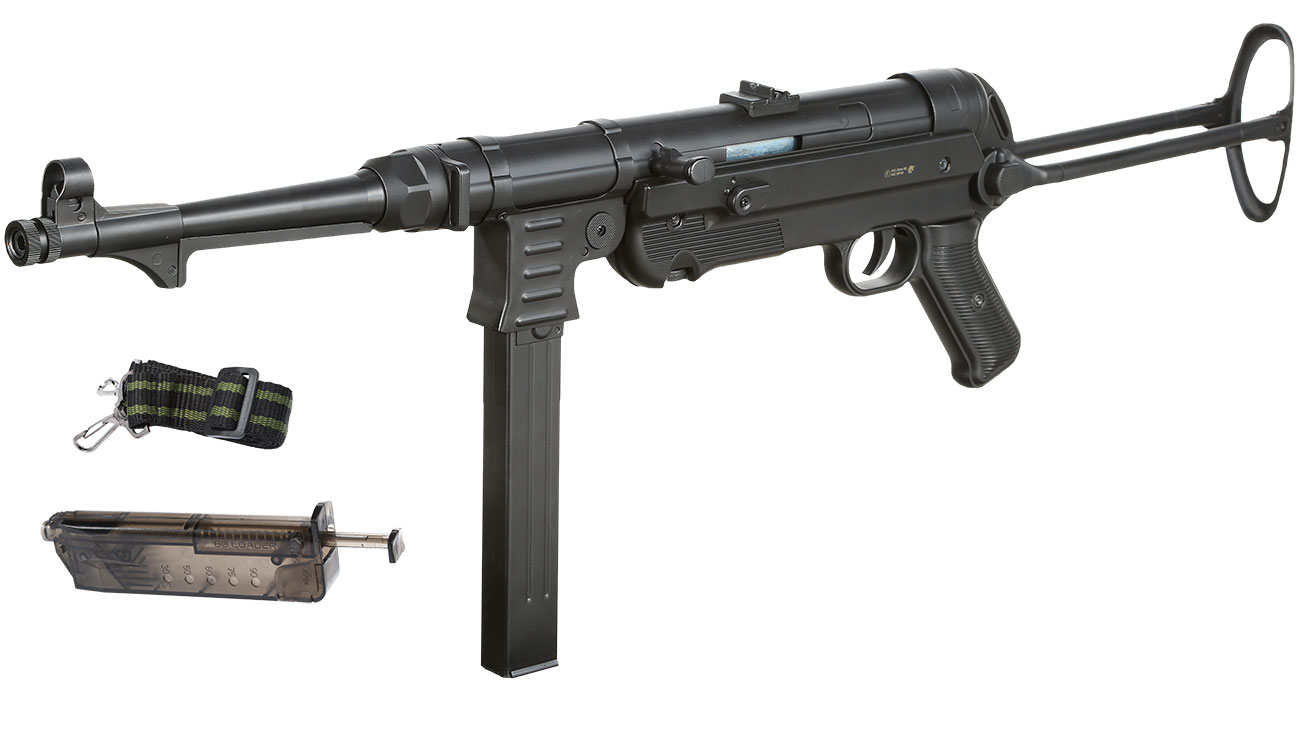 AGM MP40 Airsoft Vollmetall S-AEG 6mm BB schwarz