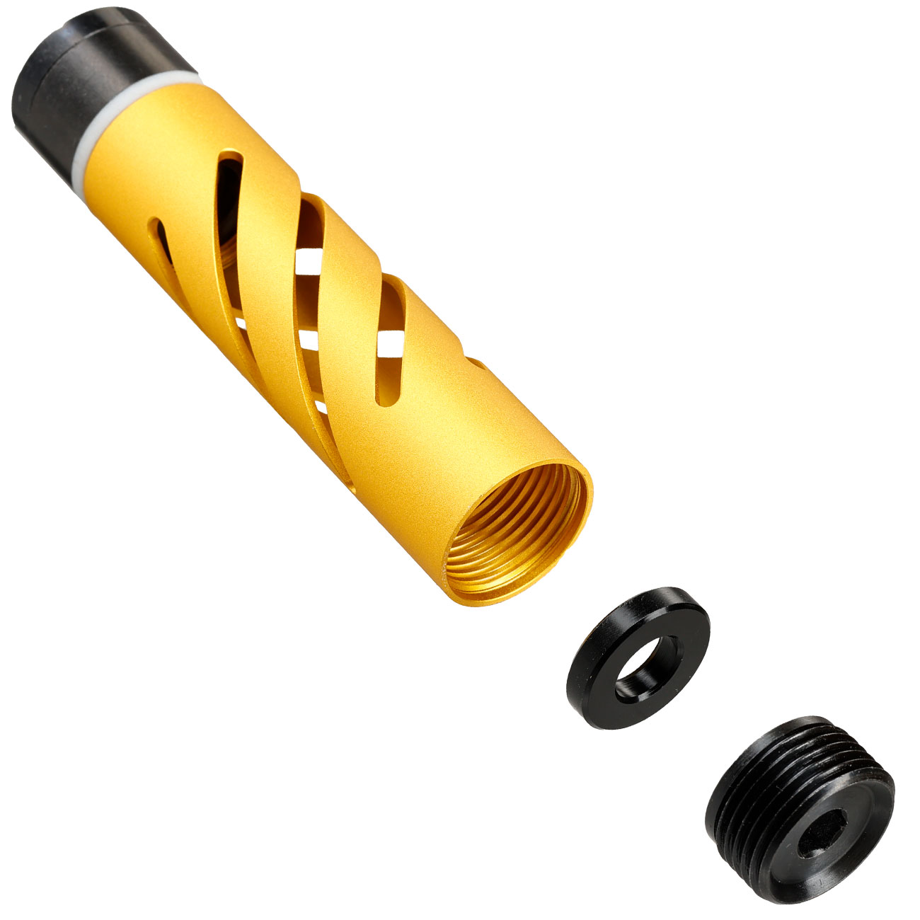 Action Army M150 CO2 Wechsel-Zylinder einbaufertig Komplettset f. AAC-C1 Athena Gewehre gelb Bild 3