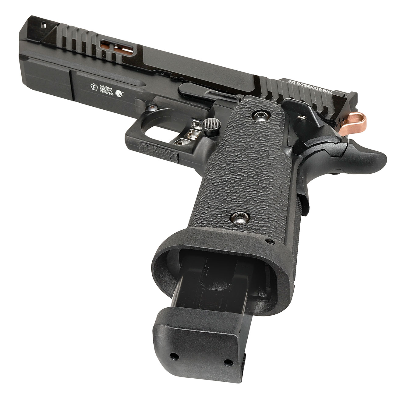 ASG / STI International Pit Viper 2011 JW4 Airsoftpistole Vollmetall CO2BB 6mm BB schwarz Bild 5