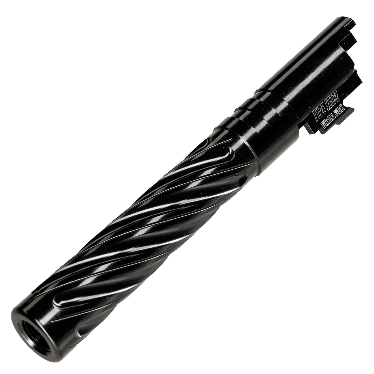 Dr. Black Spiral Storm CNC 6063 Aluminium Auenlauf f. Tokyo Marui Hi-Capa 5.1 GBB schwarz