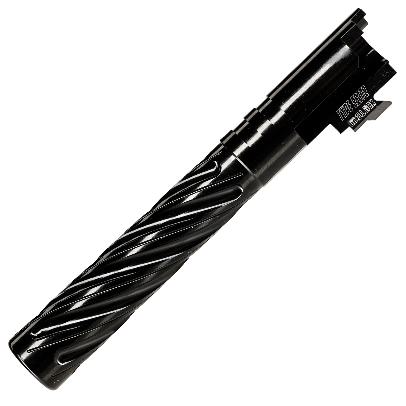 Dr. Black Spiral Storm CNC 6063 Aluminium Auenlauf f. Tokyo Marui Hi-Capa 5.1 GBB schwarz Bild 4