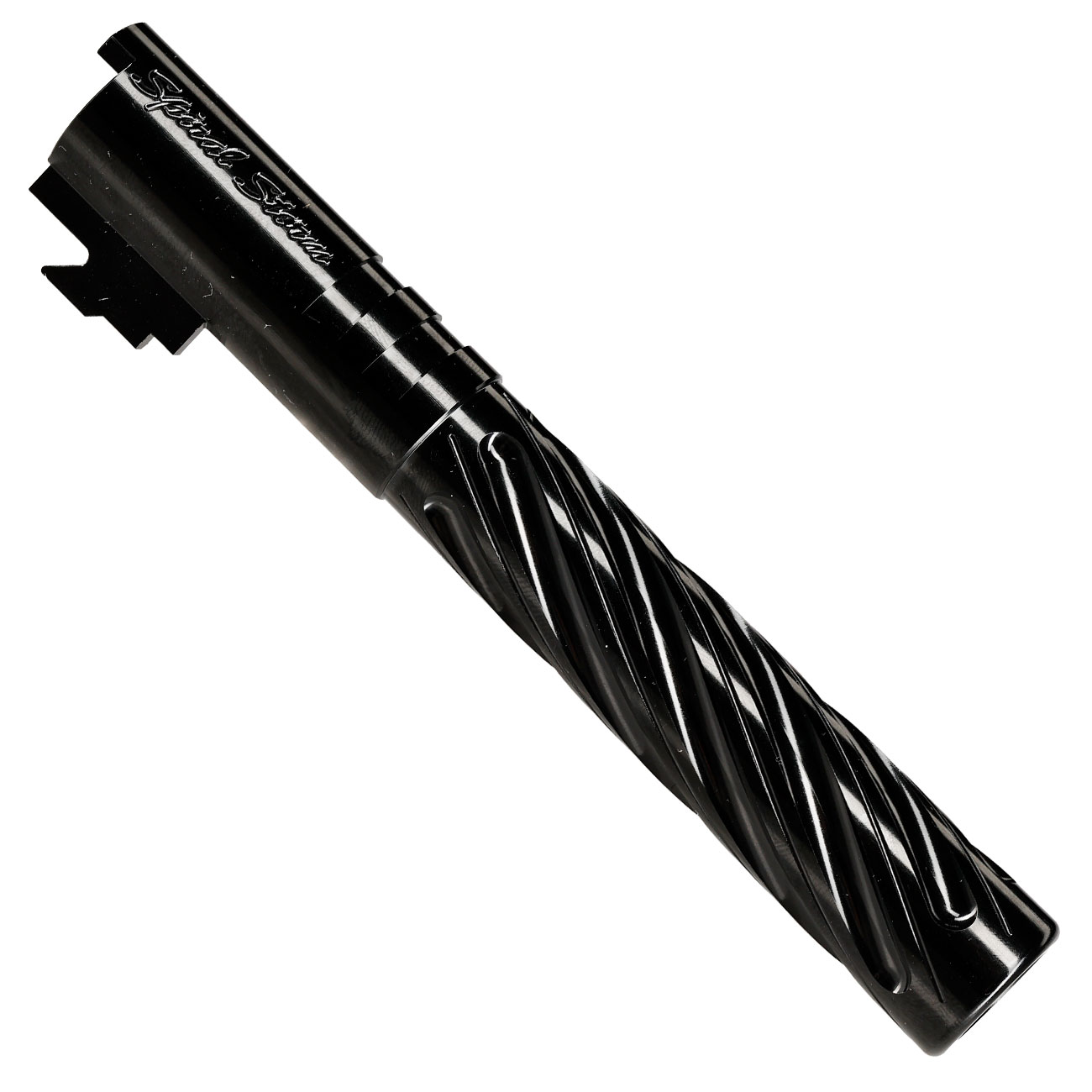Dr. Black Spiral Storm CNC 6063 Aluminium Auenlauf f. Tokyo Marui Hi-Capa 5.1 GBB schwarz Bild 5