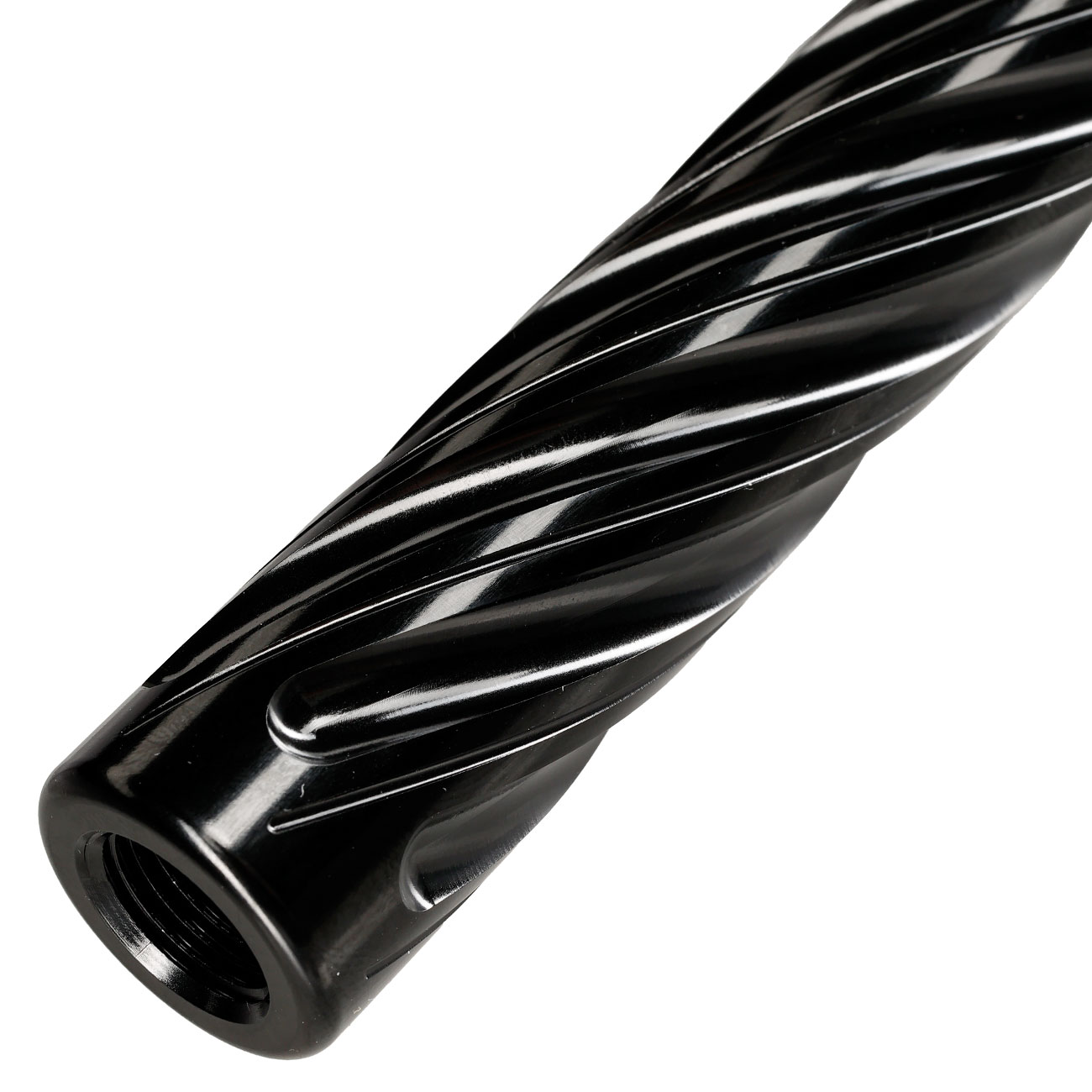 Dr. Black Spiral Storm CNC 6063 Aluminium Auenlauf f. Tokyo Marui Hi-Capa 5.1 GBB schwarz Bild 7