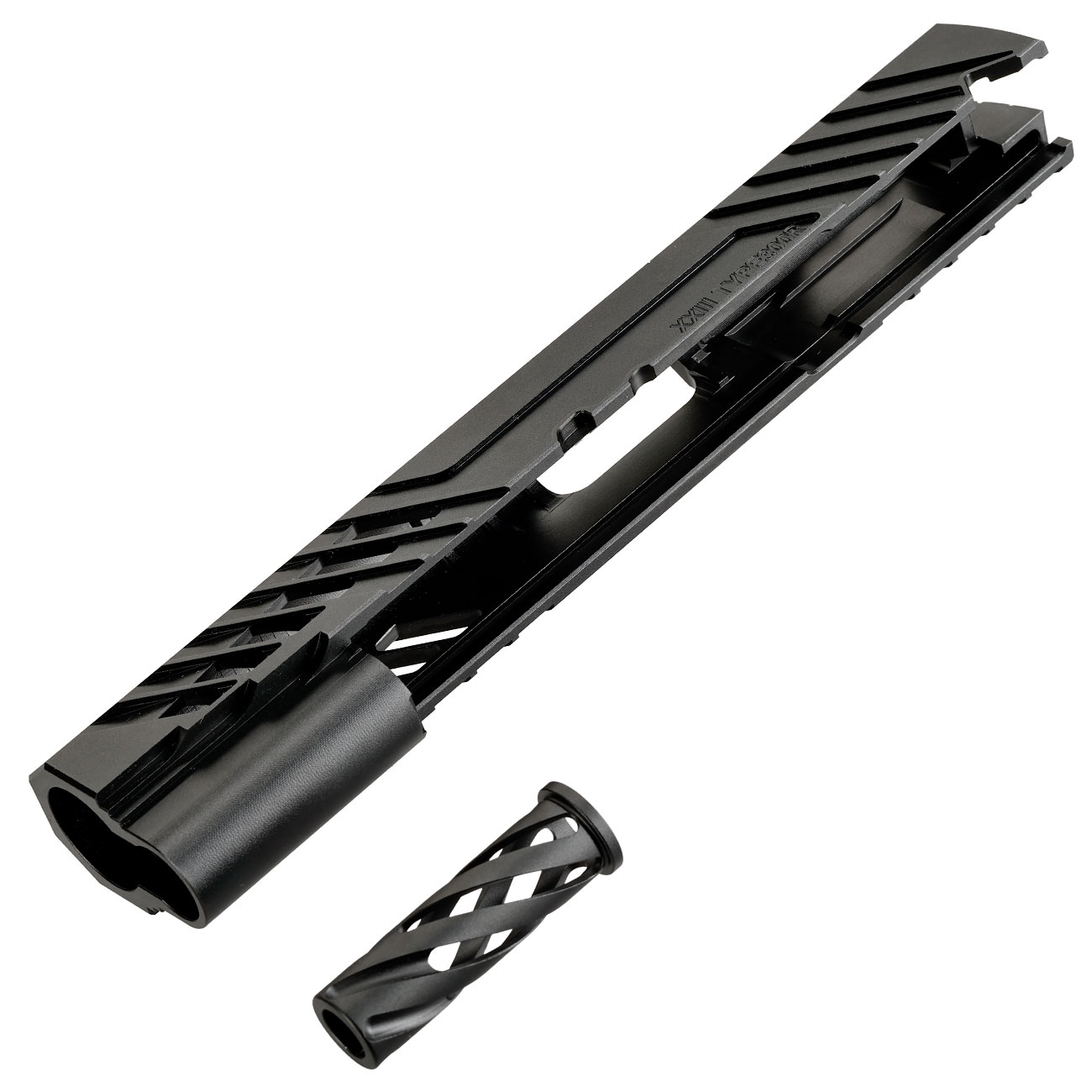 Dr. Black Type 300R CNC 6063 Aluminium Schlitten f. Tokyo Marui Hi-Capa 5.1 GBB schwarz Bild 6