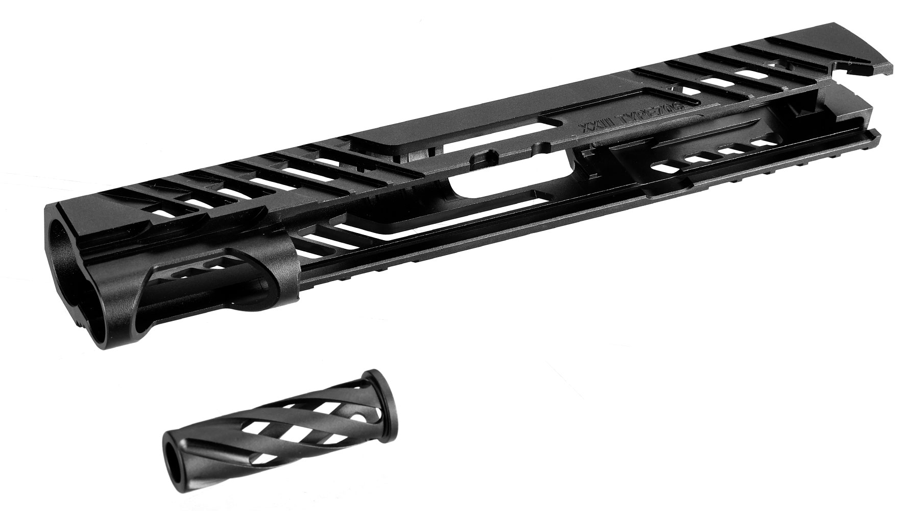 Dr. Black Type 706 CNC 6063 Aluminium Schlitten f. Tokyo Marui Hi-Capa 5.1 GBB schwarz Bild 5