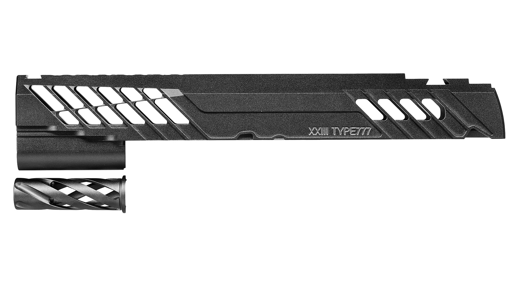 Dr. Black Type 777 CNC 6063 Aluminium Schlitten f. Tokyo Marui Hi-Capa 5.1 GBB schwarz Bild 3