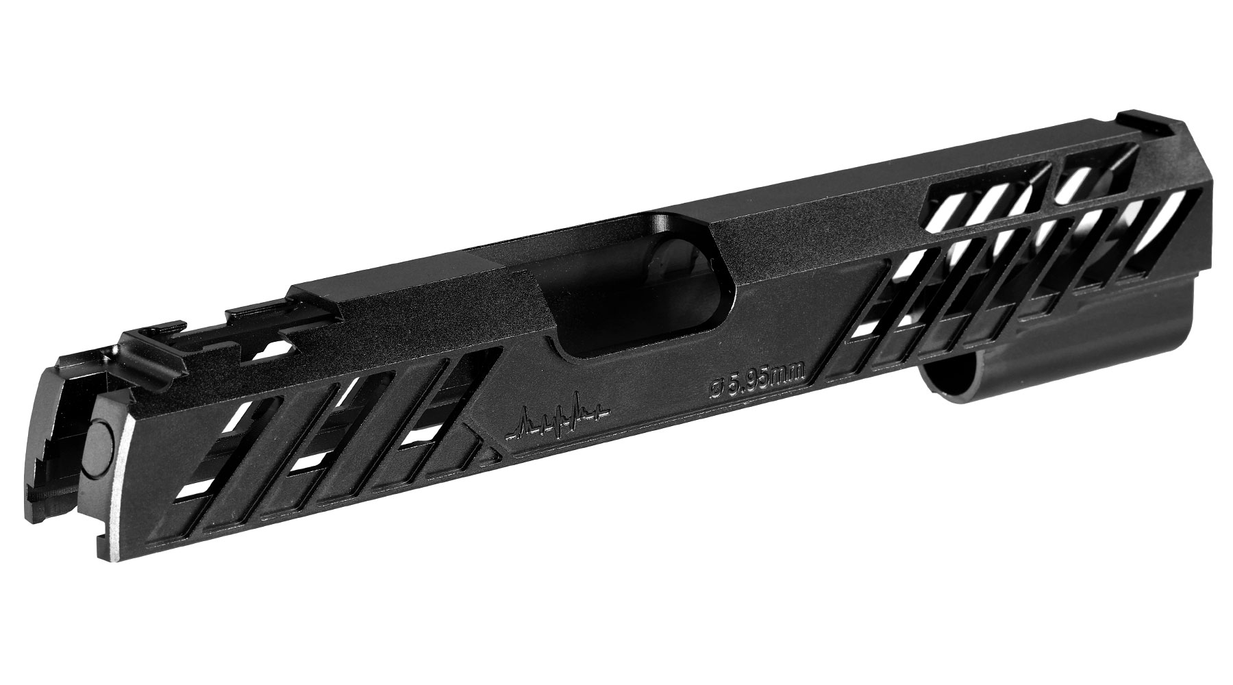 Dr. Black Type 505 CNC 6063 Aluminium Schlitten f. Tokyo Marui Hi-Capa 5.1 GBB schwarz Bild 2