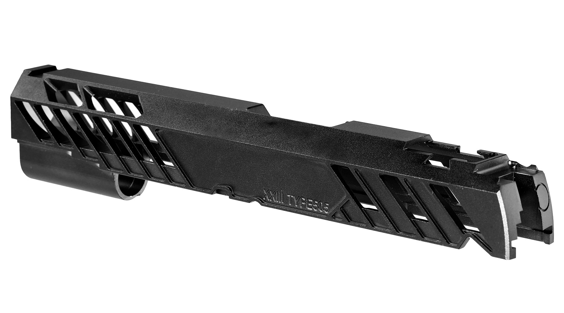 Dr. Black Type 505 CNC 6063 Aluminium Schlitten f. Tokyo Marui Hi-Capa 5.1 GBB schwarz Bild 3