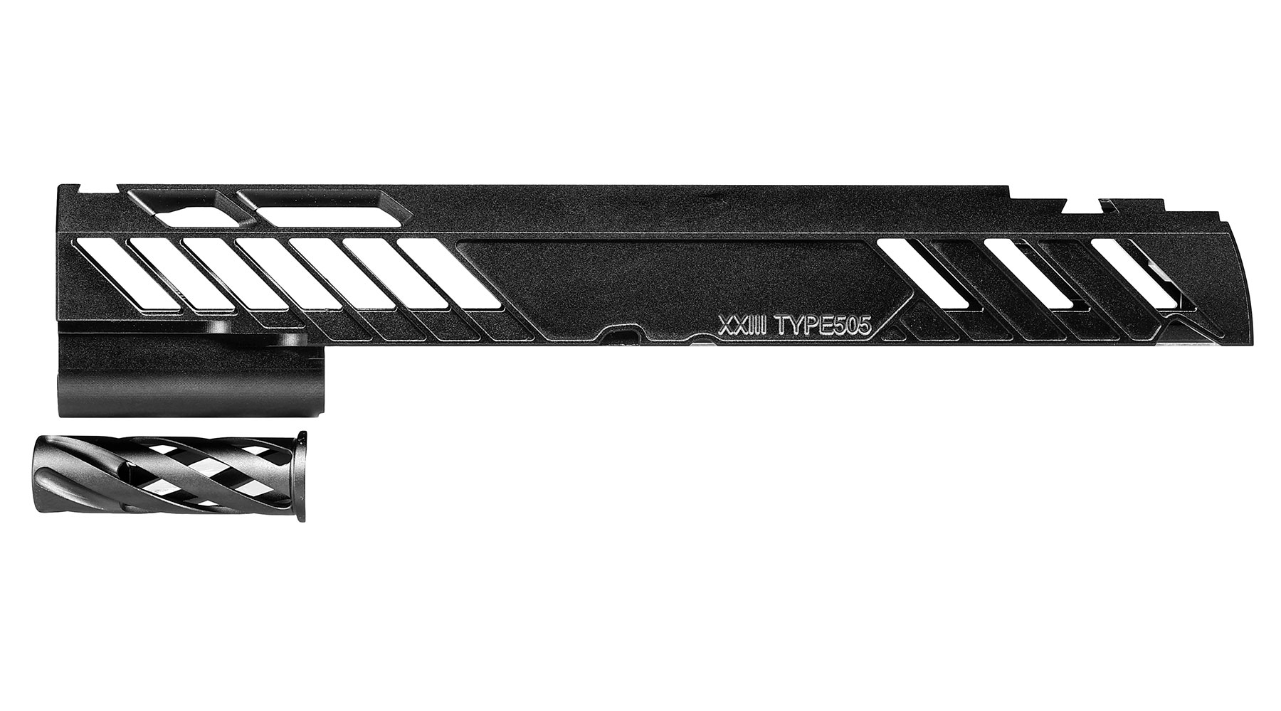 Dr. Black Type 505 CNC 6063 Aluminium Schlitten f. Tokyo Marui Hi-Capa 5.1 GBB schwarz Bild 4