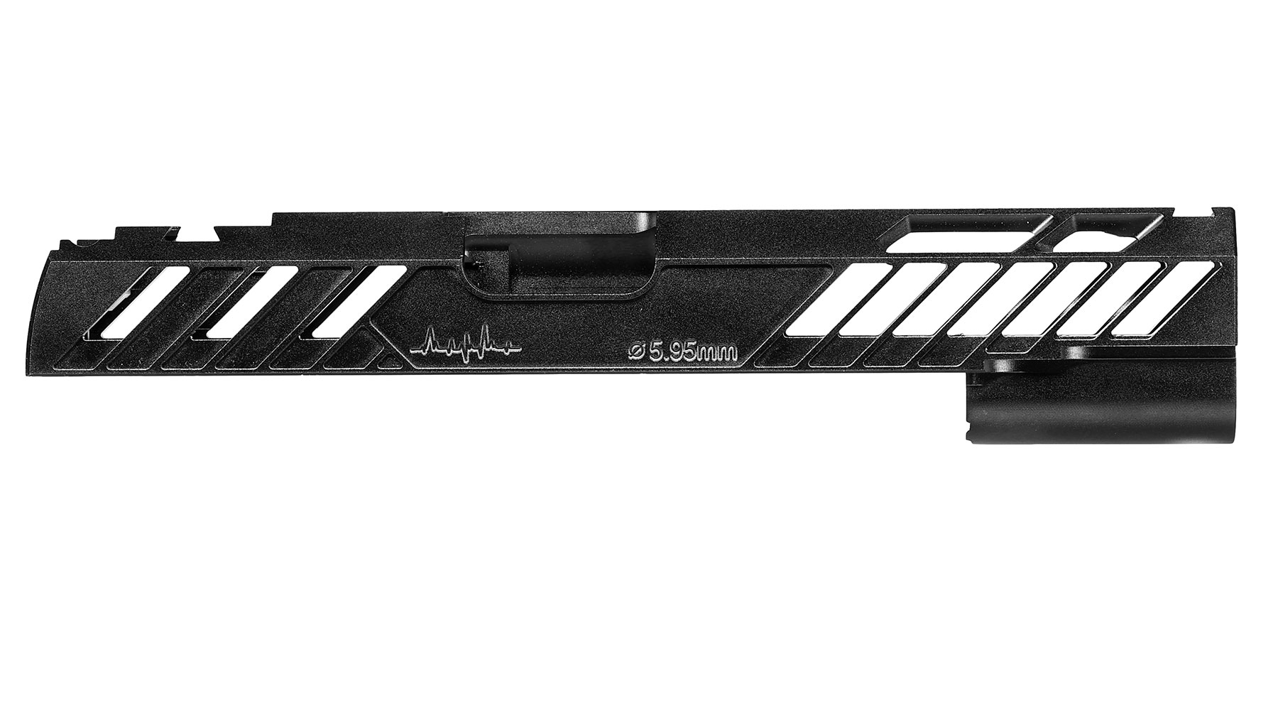 Dr. Black Type 505 CNC 6063 Aluminium Schlitten f. Tokyo Marui Hi-Capa 5.1 GBB schwarz Bild 5